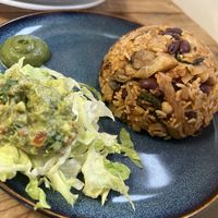 Rice and beans   at Earthlings in Newcastle Upon Tyne