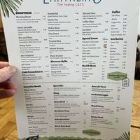 Lunch Menu Jan 2024  at Earthlings in Newcastle Upon Tyne