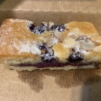 Blueberry Bakewell slice  at Earthlings in Newcastle Upon Tyne