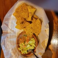Guacamole, salsa and nachos at Buena Vista in Otavalo