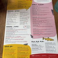 menu  at ThaiPop in Rochester