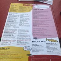 Menu, July 2025  at ThaiPop in Rochester