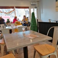 Inside at Pretzels Delicatessen in Loughborough
