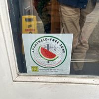 Sign on the door   at Cafe 1496 in Forres