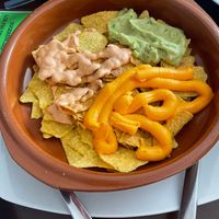 Nachos at Lo Nuestro in Olvera