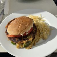 Vegan burger  at Lo Nuestro in Olvera