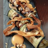 Canelones berenjena y hummus #Veganuary at Lo Nuestro in Olvera
