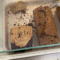 Vegan cakes at Dot Café Bar in Madrid