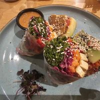 Spring rolls at Rai Urban Vege in Belgrade