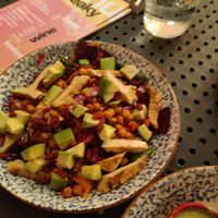 Avo salad at Rai Urban Vege in Belgrade