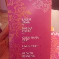 Sweets Menu Eng at Rai Urban Vege in Belgrade