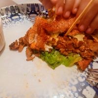 Insides of Sloppy Joe Burger at Rai Urban Vege in Belgrade