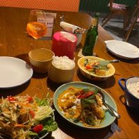 Veganes Som Tam, grünes und rotes Curry at Soi 39 in Mannheim
