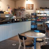 Bar at Ralia Cafe and Tourist Information in Newtonmore