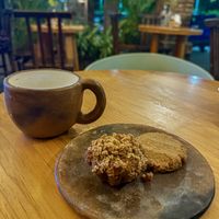 Peanut cookie and banana cupcakees  at Dulce Tierra in Oaxaca