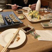 Vegan sushi spread  at Sushi Tozai in Sebastopol