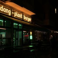 From outside at Vedang - green burger | P- Berg in Berlin
