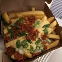 Cheesy Fries + Bacon  at Vedang - green burger | P- Berg in Berlin