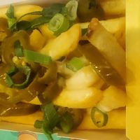 Chili cheesy fries, all cheese was on the bottom at Vedang - green burger | P- Berg in Berlin