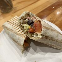 Wrap with seitan   at Le Salon Enchanthé in Montreal