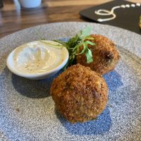 Mushroom arancini (you get 3)  at Chef N Fire in Helensvale