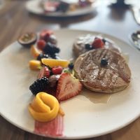 Pumpkin pancakes   at Chef N Fire in Helensvale