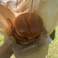 Vegan sandwich at Moo-ket at Frenchmen Street Food in Gainesville