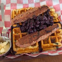 Waffles at Frenchmen Street Food in Gainesville