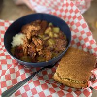 Red beans and rice   at Frenchmen Street Food in Gainesville