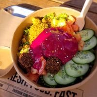 Rainbow bowl at Frittenwerk - Friedrichstraße in Berlin