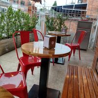 Exterior seating on patio at Stankov - Chapinero in Bogota