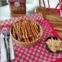 "Burger" Bowl and side of Cole slaw at Stankov - Chapinero in Bogota
