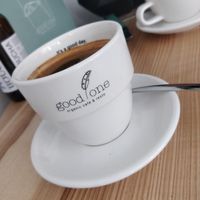 Americano coffee at Good One Café in Hamburg