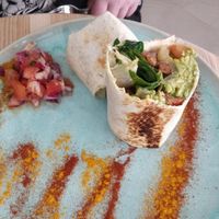 Breakfast burrito at Good One Café in Hamburg
