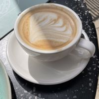Cappuccino (oat milk)  at Good One Café in Hamburg