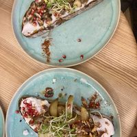 Champagne and truffle oil.
Pear heaven.   at Good One Café in Hamburg