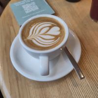 Flat white at Good One Café in Hamburg