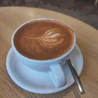 Pumpkin spice latte at Good One Café in Hamburg