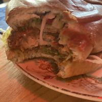 Vegan chicken plain burger   at Happys Bar & Street Food in Dublin
