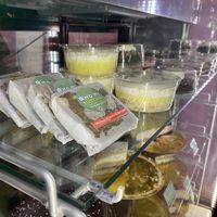 Heladera con postres   at Liberación Comida Vegana in Buenos Aires