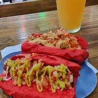 Pancho (hot dog) at Liberación Comida Vegana in Buenos Aires