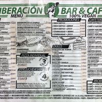 Menu, pg 1  at Liberación Comida Vegana in Buenos Aires