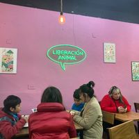Inside at Liberación Comida Vegana in Buenos Aires