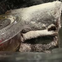 Strawberry crepe at Puree Juice Bar in Bethesda