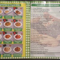 Vegetarian & Vegan menu at Panda Mama in Sale