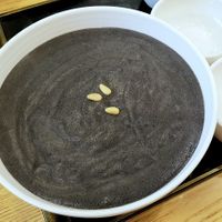 Black Sesame porridge 흑임자죽 at Bonjuk 본죽 - Gosichon in Seoul