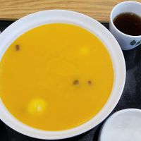 Sweet Pumpkin porridge 단호박죽 at Bonjuk 본죽 - Gosichon in Seoul