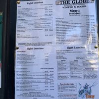 Menu  at The Globe in Cleethorpes