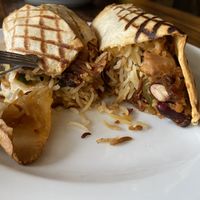 jackfruit and oyster mushroom burritos  at Jack the Falafel in Bristol