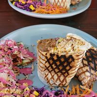 Pulled jackfruit burrito at Jack the Falafel in Bristol